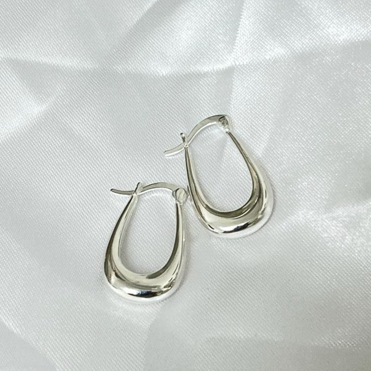 925 Sterling Silver Hoops - AlmaJewelryShop