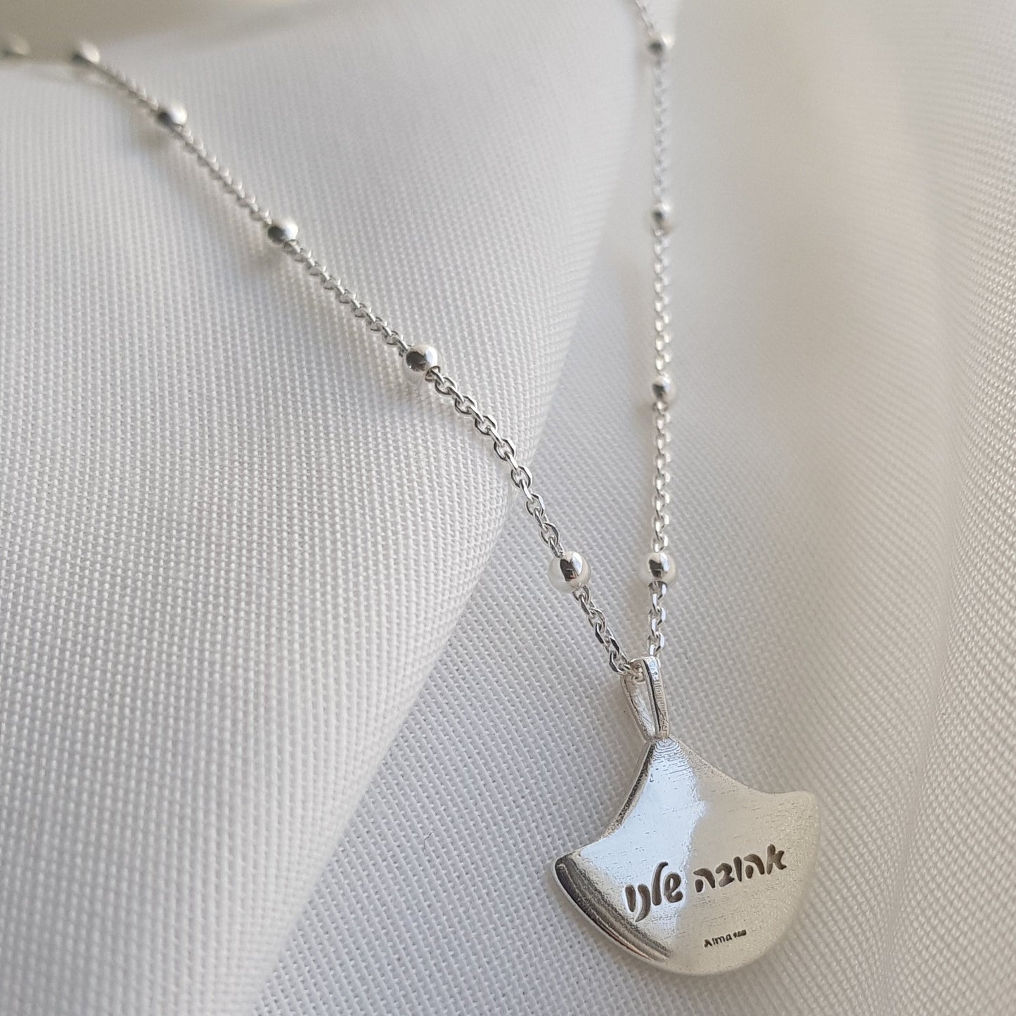 Silver Moon Pendant by ALMA - AlmaJewelryShop