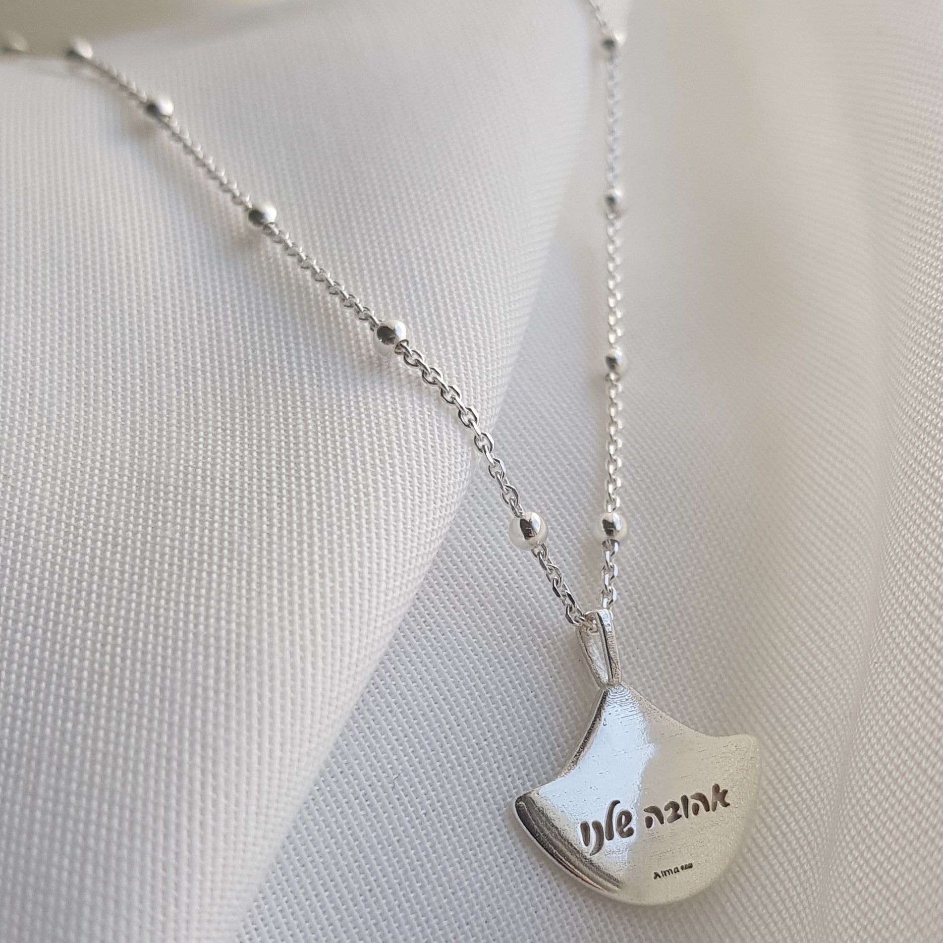 Silver Moon Pendant by ALMA - AlmaJewelryShop