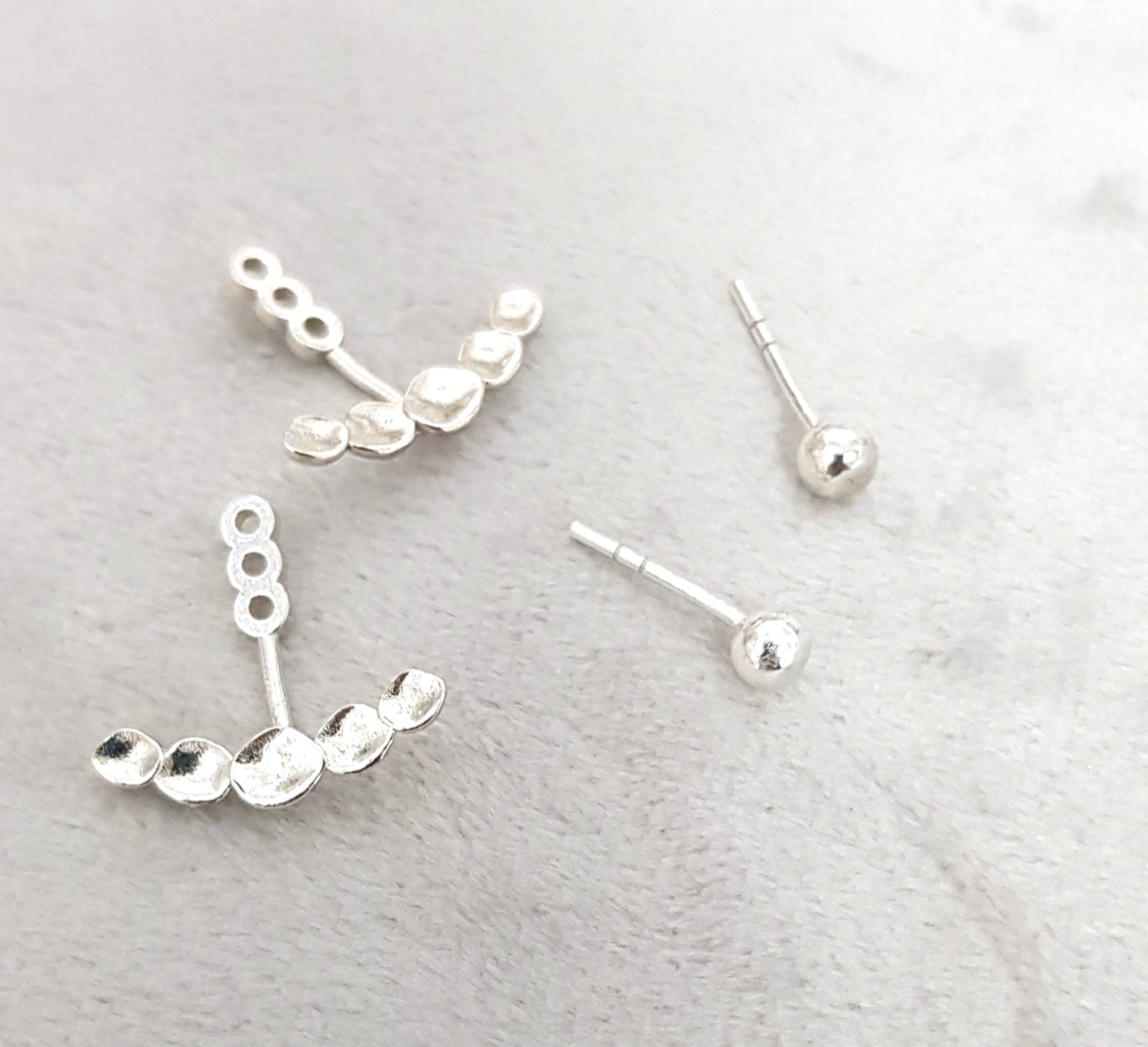 Golden Grace: Versatile Ear Jacket Earrings - AlmaJewelryShop