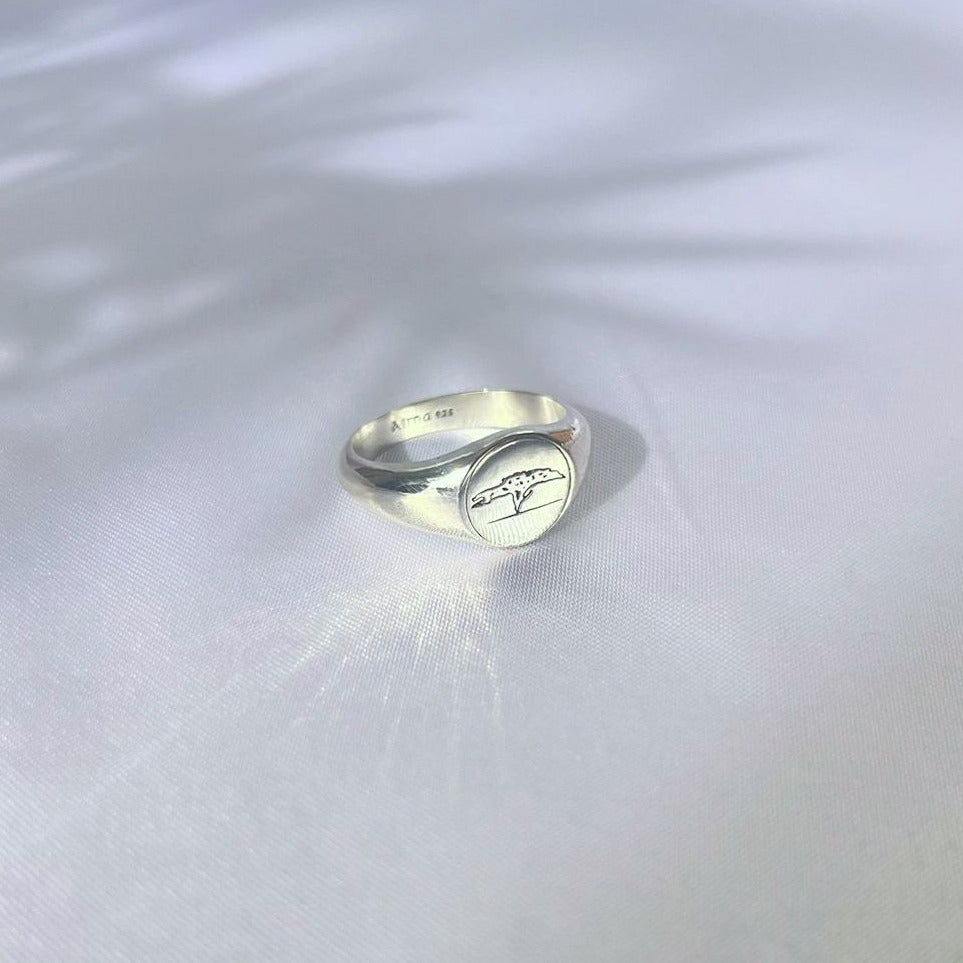 Negev Acacia Signet Ring - AlmaJewelryShop