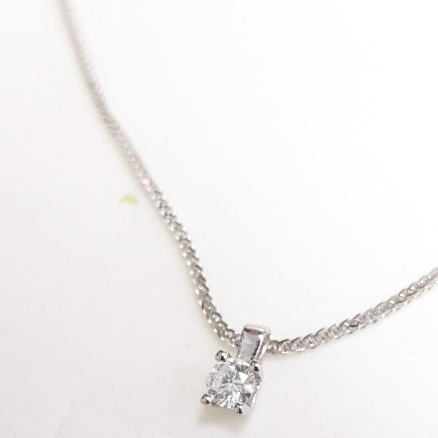 Diamond pendant with Solid gold 14K necklace, Diamond necklace - AlmaJewelryShop Online boutique for gold and silver jewelry 