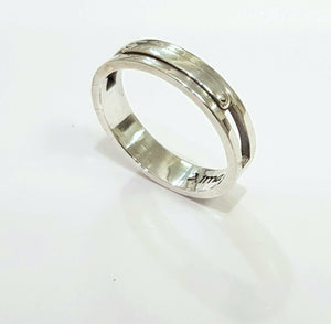 Sterling Silver Men Ring, Name ring, silver ring, Personalized Ring, design ring - AlmaJewelryShop Online boutique for gold and silver jewelry 