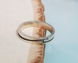 Sterling Silver Wave Ring, Name ring, silver ring, Personalized Ring, design ring - AlmaJewelryShop Online boutique for gold and silver jewelry 