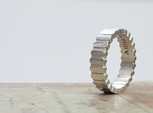 Unique Men Ring, Bold Men Ring, silver ring, Personalized Ring, designer ring - AlmaJewelryShop Online boutique for gold and silver jewelry 