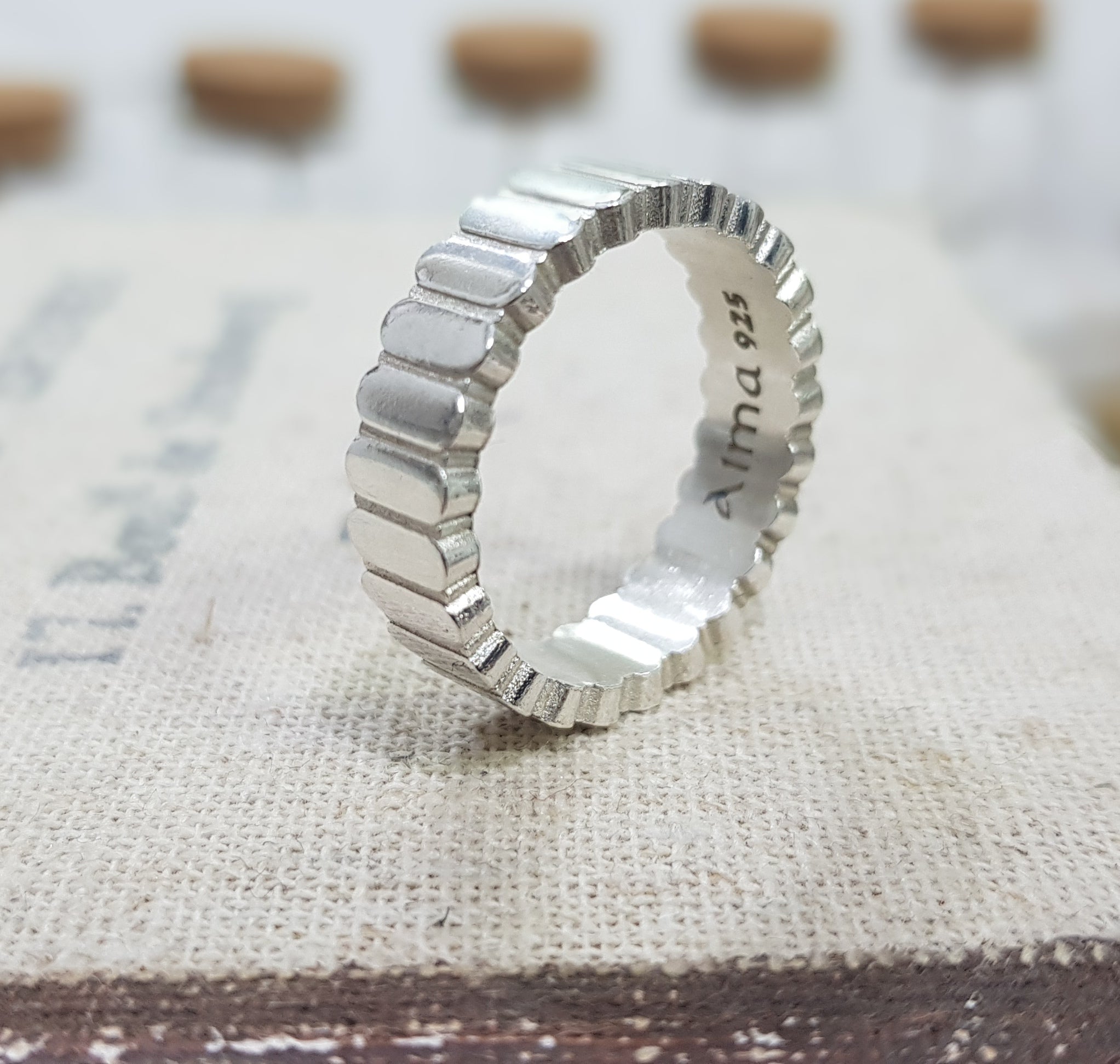 Unique Men Ring, Bold Ring, Silver Ring, Personalized Ring