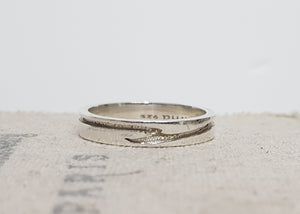 Sterling Silver Wave Ring, Name ring, silver ring, Personalized Ring, design ring - AlmaJewelryShop Online boutique for gold and silver jewelry 
