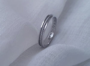 Men's White Gold Wedding Bands - AlmaJewelryShop Online boutique for gold and silver jewelry 