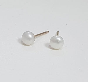 14k  Pearl Stud Earrings - AlmaJewelryShop Online boutique for gold and silver jewelry 