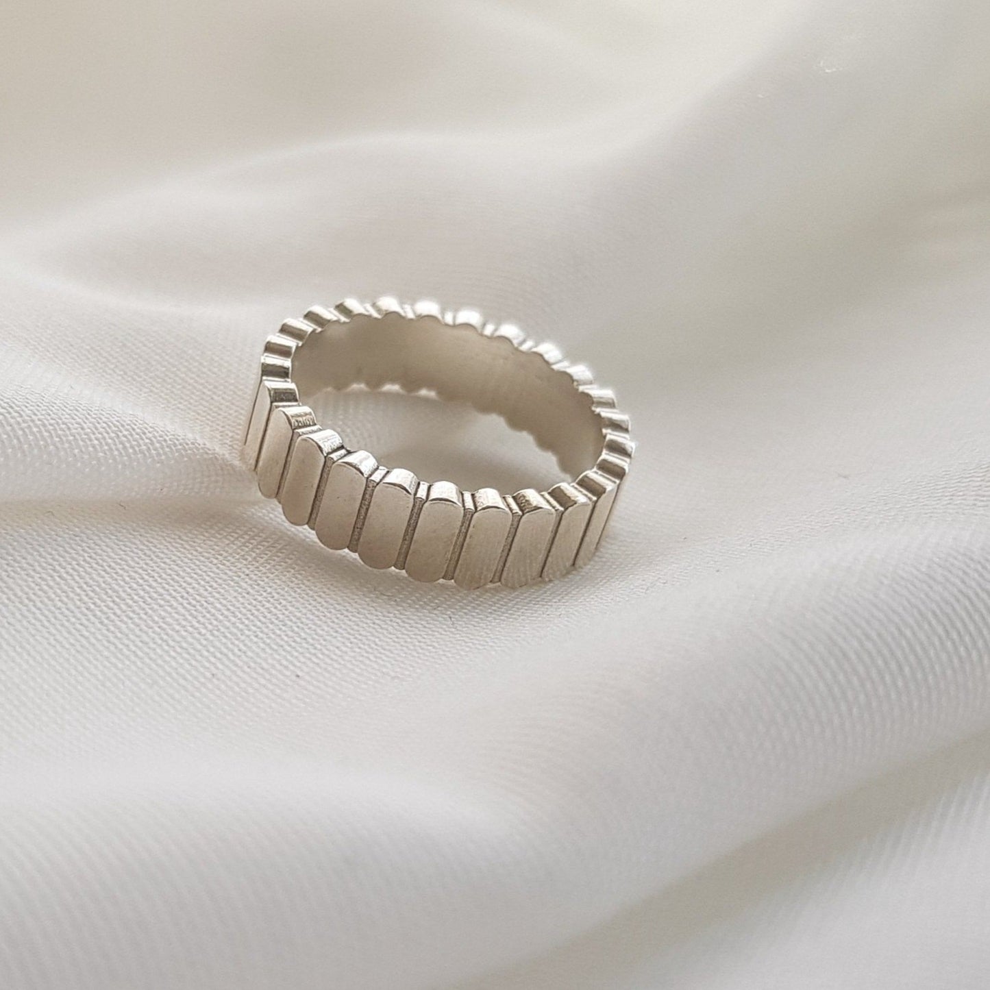 Unique Men Ring, Bold Ring, Silver Ring, Personalized Ring, Designer Ring - AlmaJewelryShop Online boutique for gold and silver jewelry 