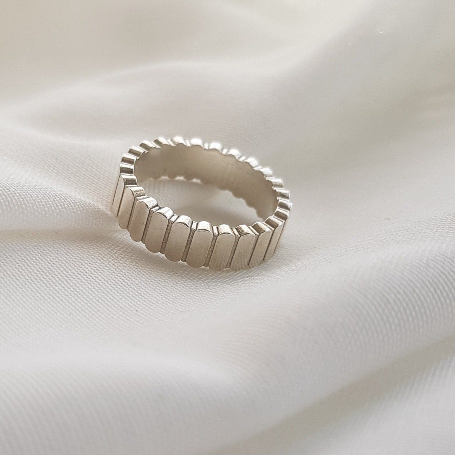 Unique Men Ring, Bold Ring, Silver Ring, Personalized Ring, Designer Ring - AlmaJewelryShop Online boutique for gold and silver jewelry 