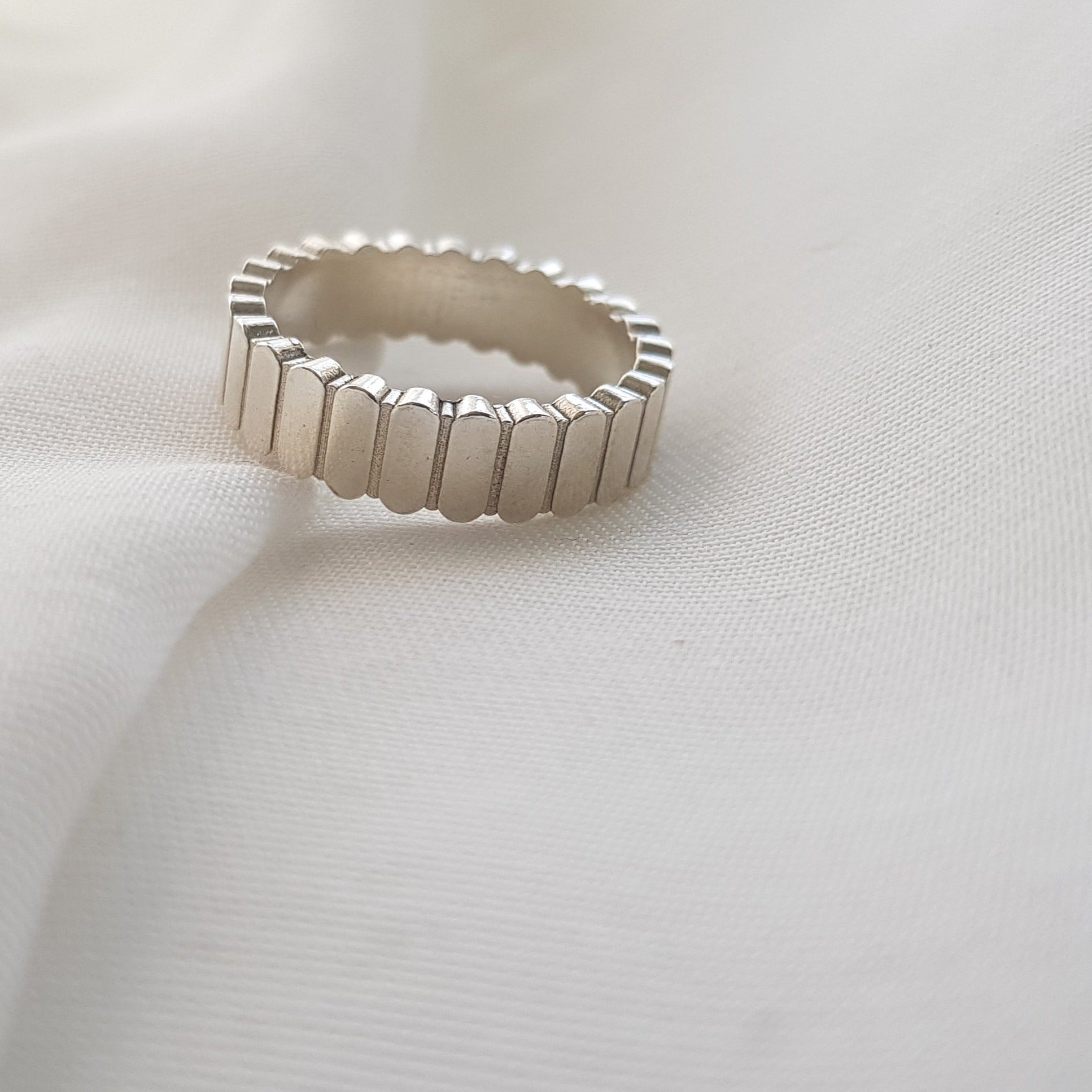 Unique Men Ring, Bold Ring, Silver Ring, Personalized Ring, Designer Ring - AlmaJewelryShop Online boutique for gold and silver jewelry 
