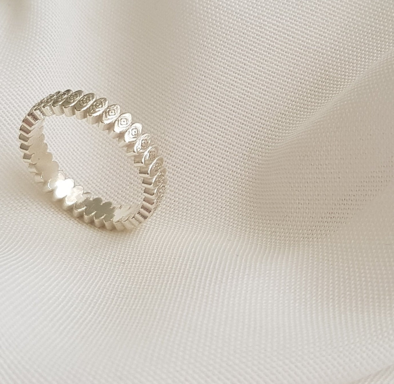 Unique Texture Ring Design | Handcarved Ring |  925 Silver Ring - AlmaJewelryShop Online boutique for gold and silver jewelry 