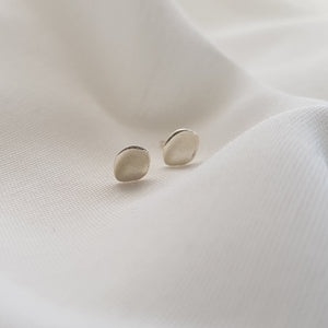 Organic  Stud Earrings | Small Earrings - AlmaJewelryShop Online boutique for gold and silver jewelry 