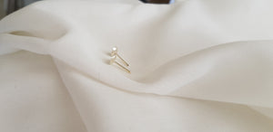 Organic  Stud Earrings | Small Earrings - AlmaJewelryShop Online boutique for gold and silver jewelry 