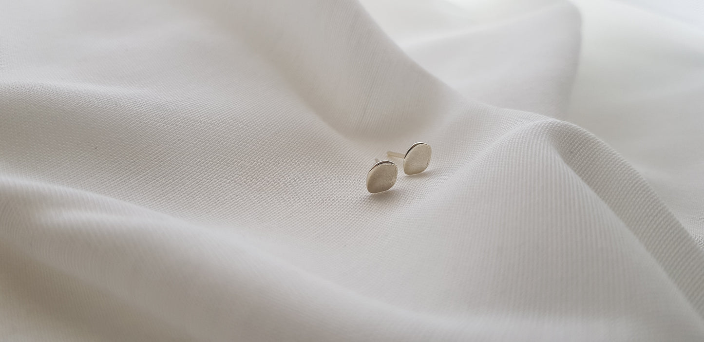 Organic  Stud Earrings | Small Earrings - AlmaJewelryShop Online boutique for gold and silver jewelry 