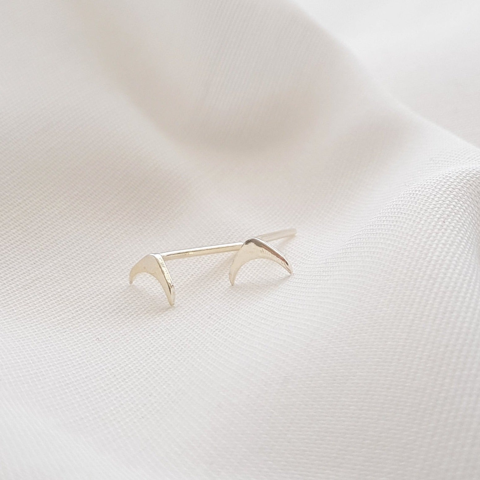 Stud Post Earrings | Tiny Silver Ear Post | - AlmaJewelryShop Online boutique for gold and silver jewelry 