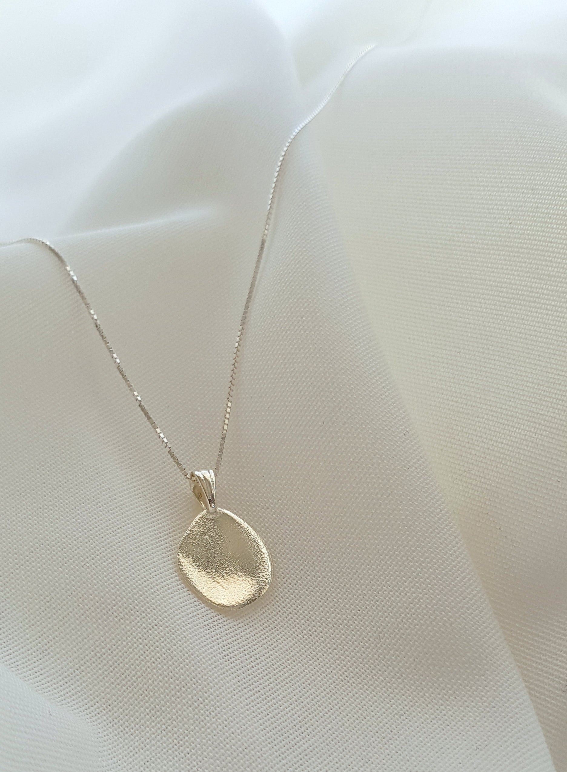Organic Pendant Necklace | Gold pendant Necklace | Silver Pendant Necklace - AlmaJewelryShop Online boutique for gold and silver jewelry 