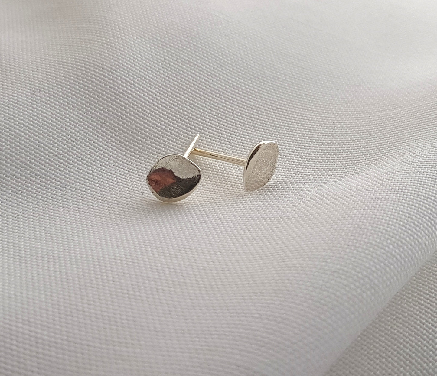 Organic  Stud Earrings | Small Earrings - AlmaJewelryShop Online boutique for gold and silver jewelry 
