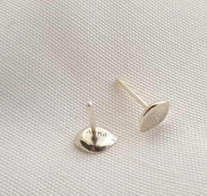Organic  Stud Earrings | Small Earrings - AlmaJewelryShop Online boutique for gold and silver jewelry 