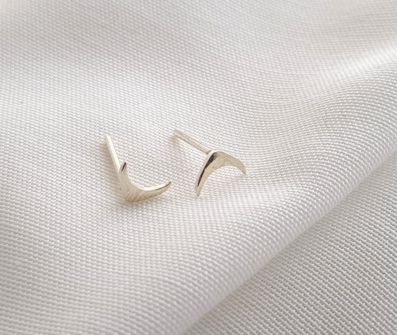 Stud Post Earrings | Tiny Silver Ear Post | - AlmaJewelryShop Online boutique for gold and silver jewelry 