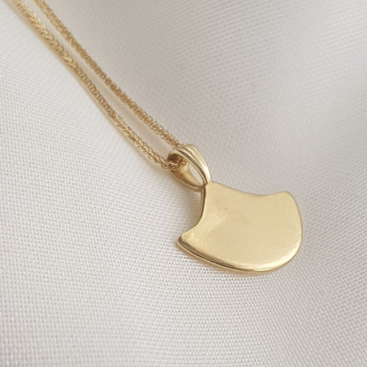 Solid Gold Pendant Necklace |14K Gold pendant necklace - AlmaJewelryShop Online boutique for gold and silver jewelry 
