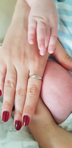 Thin signet ring - AlmaJewelryShop Online boutique for gold and silver jewelry 