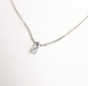 Diamond pendant with Solid gold 14K necklace, Diamond necklace - AlmaJewelryShop Online boutique for gold and silver jewelry 