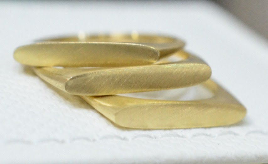 Gold Signet Ring, Name ring, Stackable Ring, Personalized Name Ring - AlmaJewelryShop Online boutique for gold and silver jewelry 