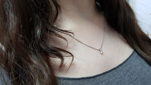 Diamond pendant with Solid gold 14K necklace, Diamond necklace - AlmaJewelryShop Online boutique for gold and silver jewelry 