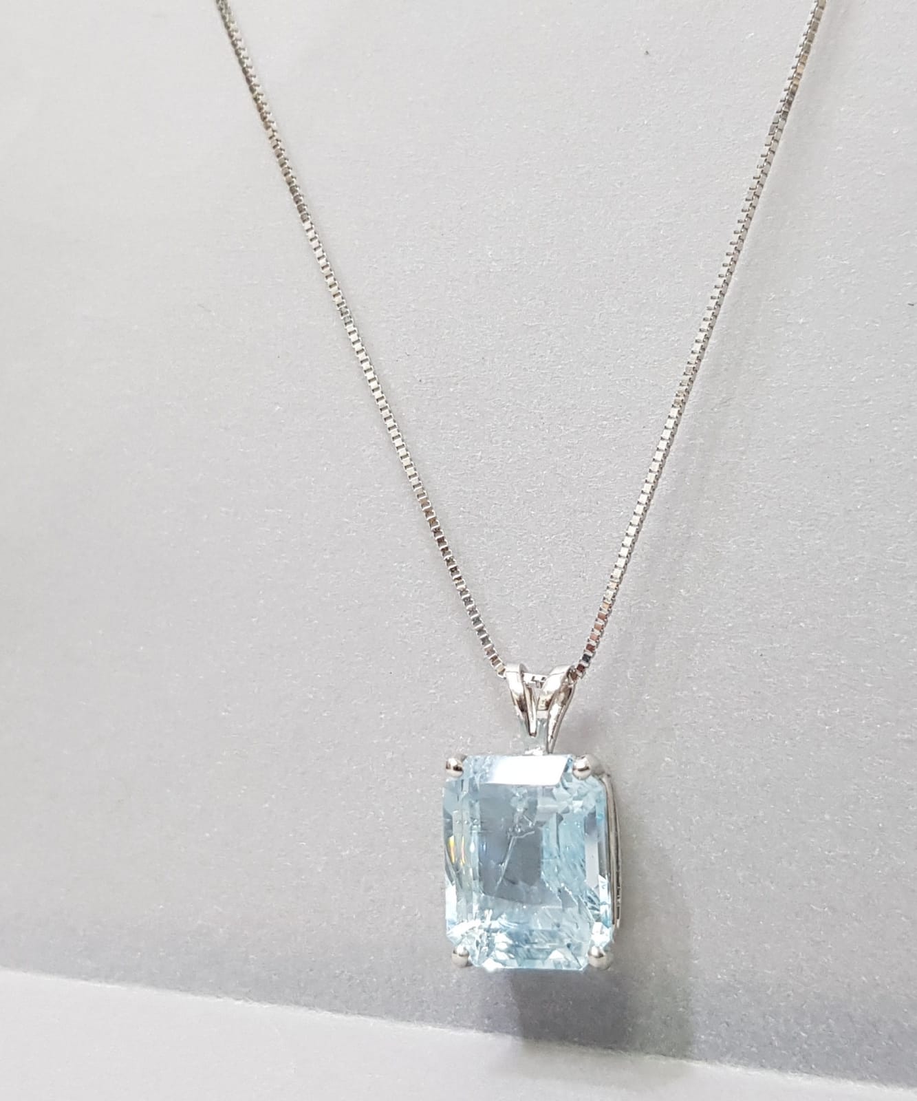 Aquamarine Gemstone Necklaces Online in USA - Aqua Stone Necklace
