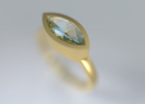 Aquamarine marquise gold ring. Marquise gold Ring, Personalized Ring, Delicate ring, 14K gold Ring, - AlmaJewelryShop Online boutique for gold and silver jewelry 